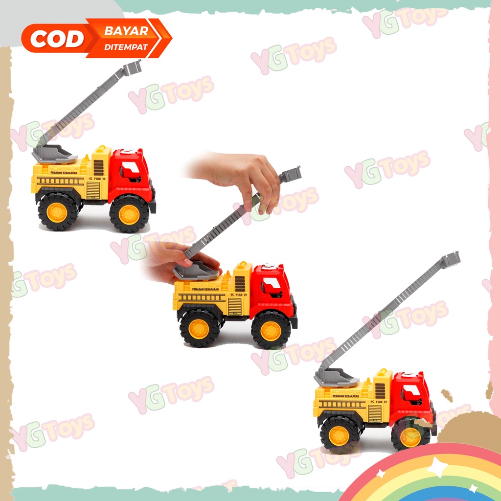 YGtoys Mobil Pemadam Kebakaran Mainan Besar Jumbo Fire Truck Damkar Laki Laki Fire Rescue