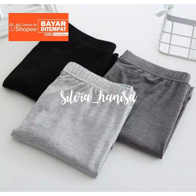 Legging Soft Rayon Kaos Uk L-XL-XXL/Legging Panjang Bahan Kaos