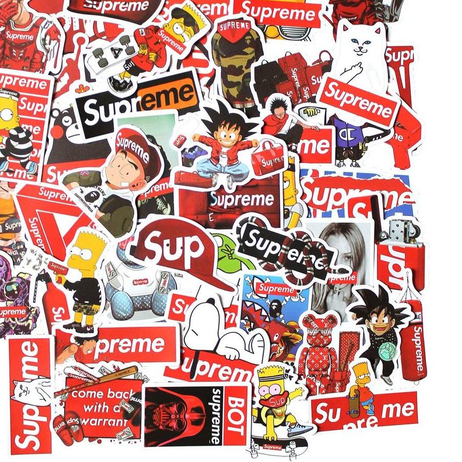 Model baru - STIKER SUPREME Graffiti Sticker Vinyl Decal Luggage LapWaterproof DIY Stickers HP~
