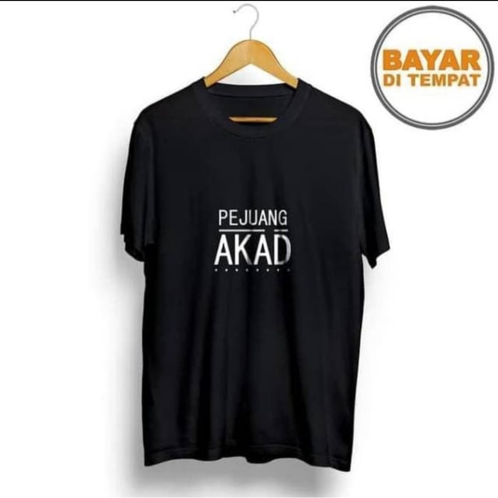 Baju Kaos  PEJUANG AKAD Tshirt Combed 30s Sablon  Polyflex 