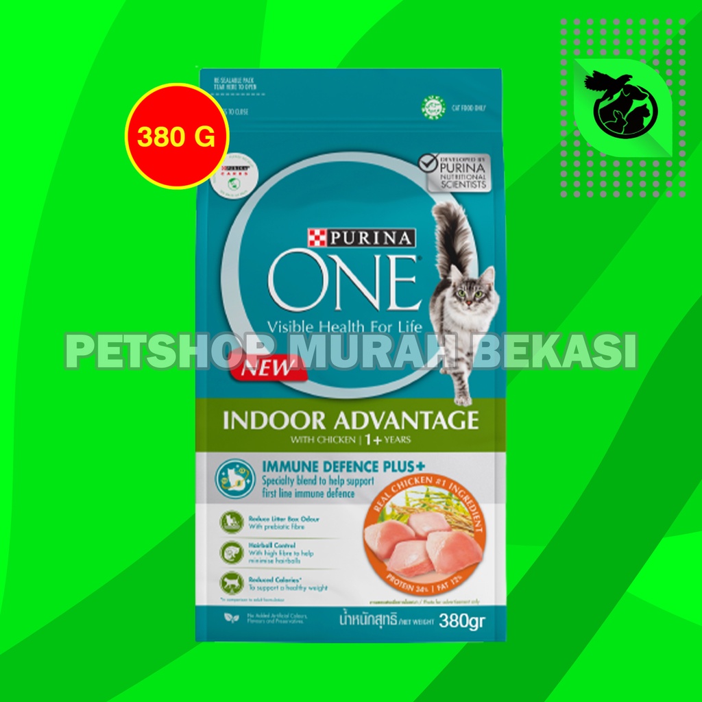 Purina One Makanan Kucing Dewasa Rumahan Cat Food Indoor Chicken 380GR