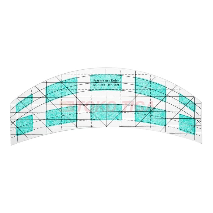 Freemo Arc Ruler Template / Penggaris Quilting Multifungsi (KG-4700)