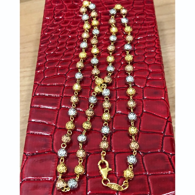 Kalung rantai tasbih 3 warna