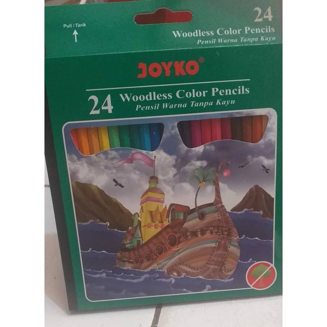 

(1set)pensil warna joyko 24 warna