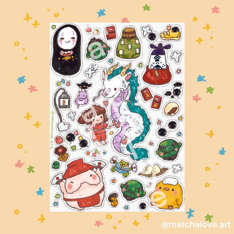 

Ghibli Spirited Away Sticker Sheet