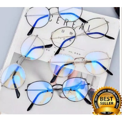 [EMARTSHOP] Kacamata Baca Frame KM28 Anti Radiasi Metal Gaya Retro Untuk Pria / Wanita-1