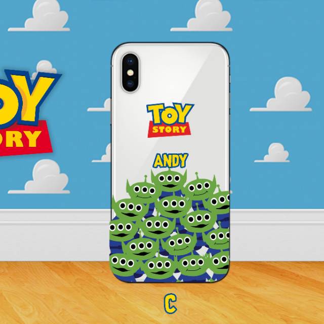 Casing custom toy story bisa dikasih nama softcase