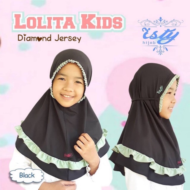 BERGO SARAH LIPIT-LOLITA KIDS BY ISTY HIJAB