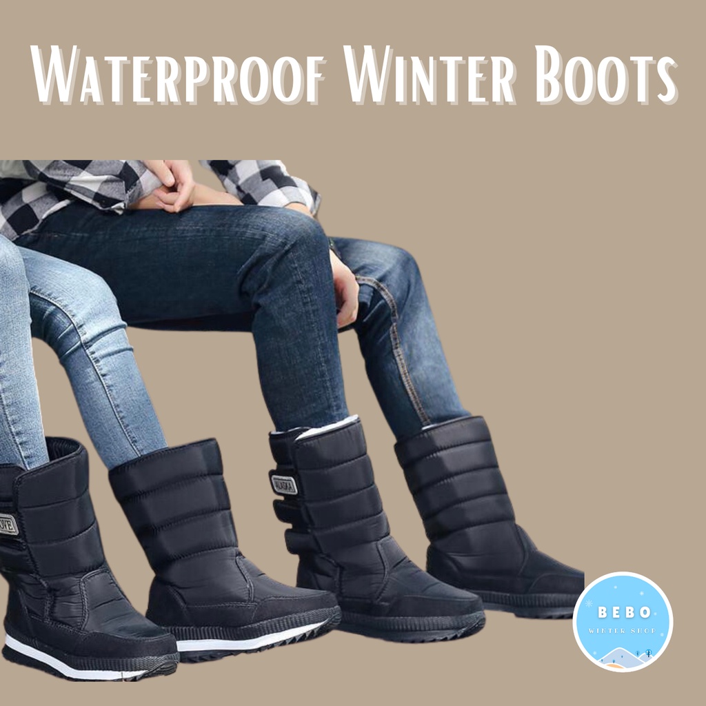 Sepatu anti air musim dingin salju pria Winter snow waterproof boots