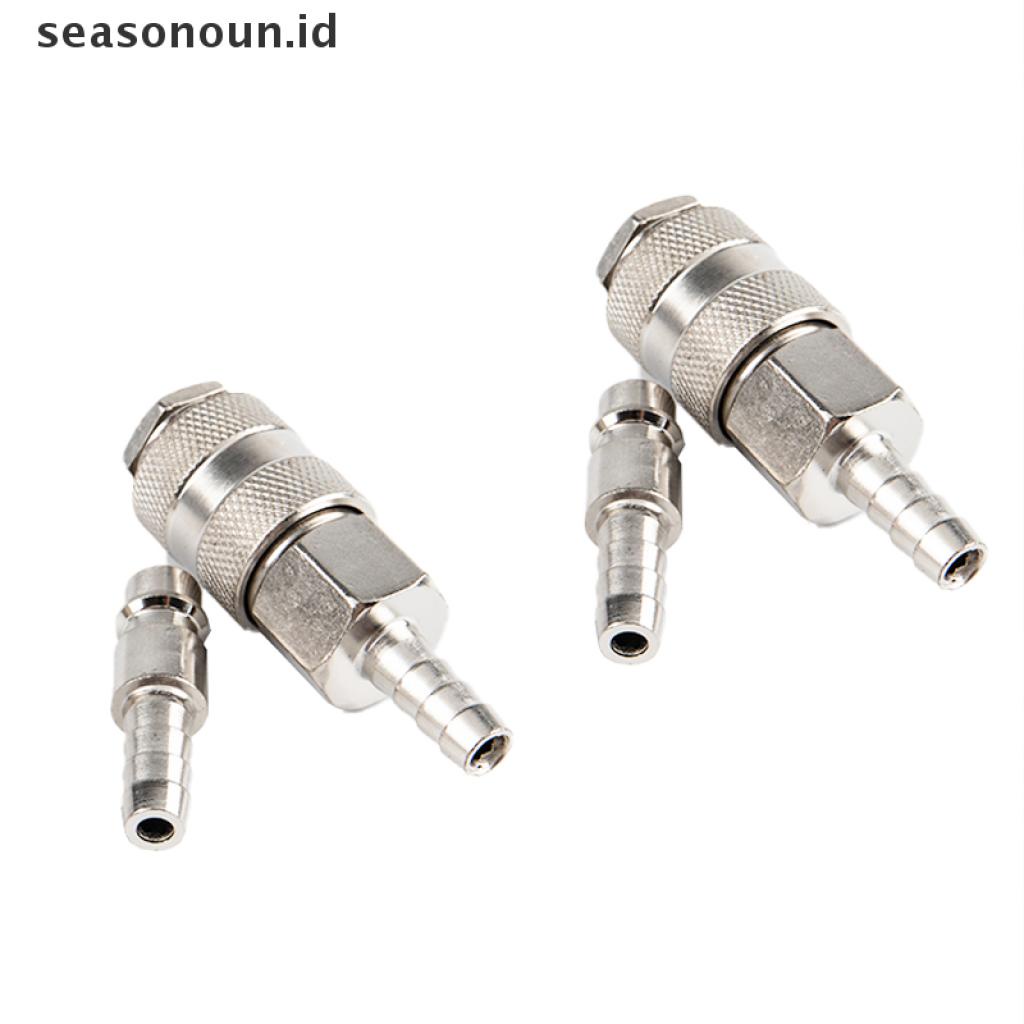 (seasonoun) Adaptor Konektor Pneumatik + Plug EU Untuk Kompresor Udara