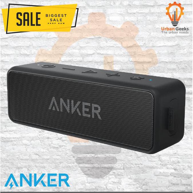 Anker Soundcore 2 Portable Bluetooth Wireless Speaker Water Resistance Terlaris