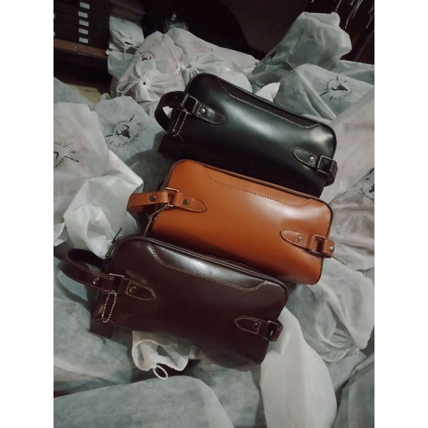 Clutch Bag Wanita Pria Full Kulit Sapi Asli