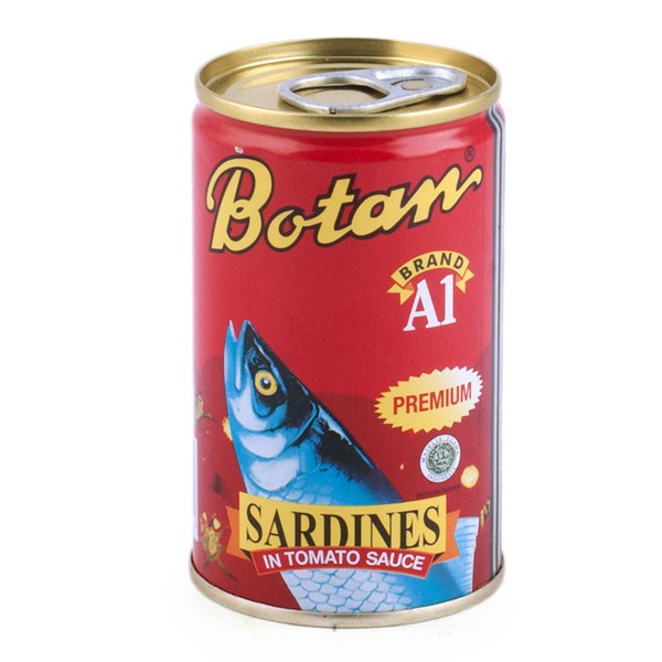 

BOTAN Sardines Tomato Sauce 155gr -Ikan Sarden Saus Tomat Kaleng Kecil