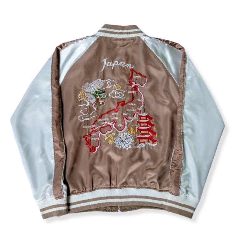 Sukajan Japan Map Reversible