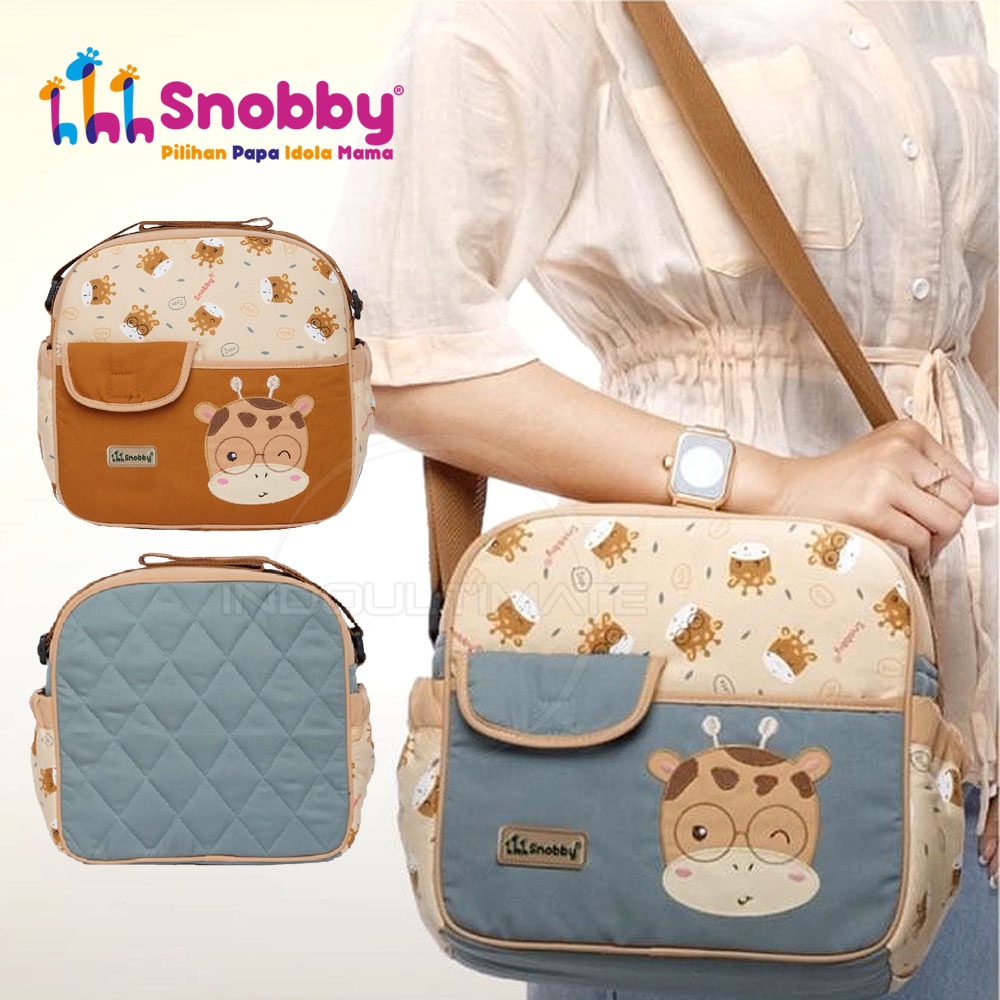 Tas Bayi BY-146 Motif Bordir SNOBBY (Small) Tas Popok Bayi TWIZA SERIES Tas Perlengkapan Bayi Tas Diaper Bayi Diaper Bag Mommy Bag Tas Botol Susu Bayi Tas Popok Bayi