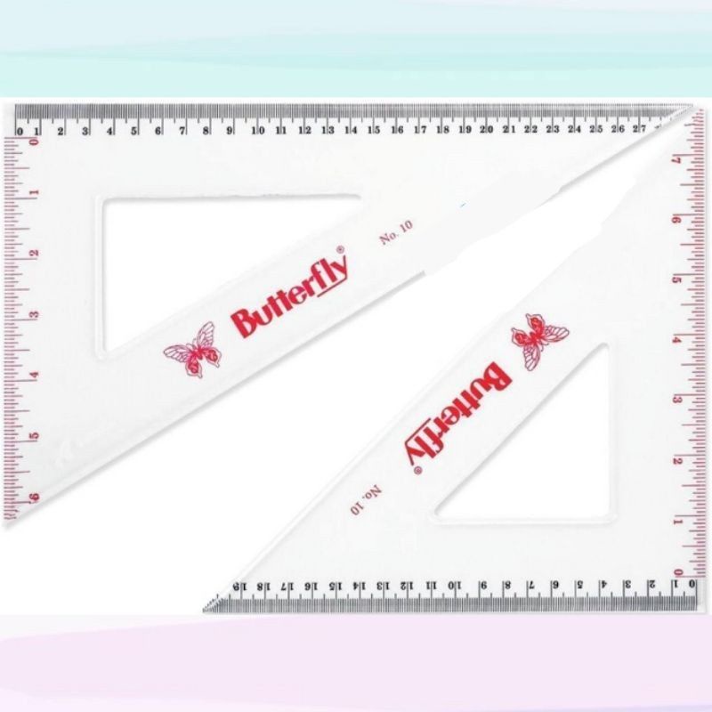 

Mistar/ Penggaris Plastik Segitiga Set No. 10