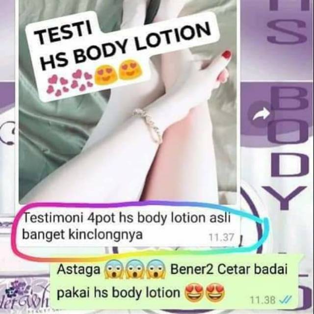 Pemutih HS body lotion white
