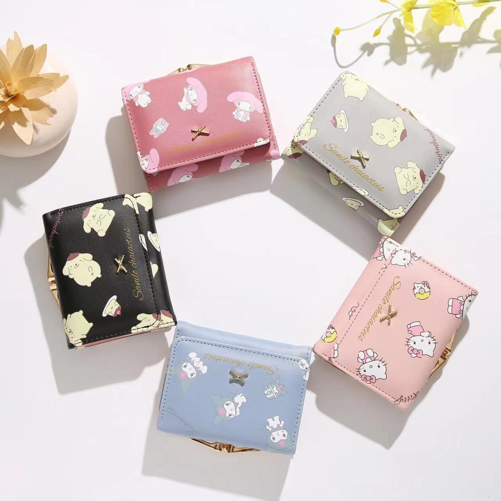 New Dompet Lipat Mini Wanita Motif Animal Cute Fashion Korean Tmall88