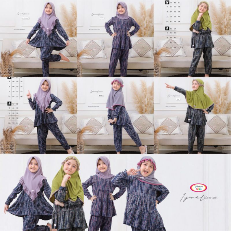 IYMEL ONE SET by Yessana Kids | one set anak