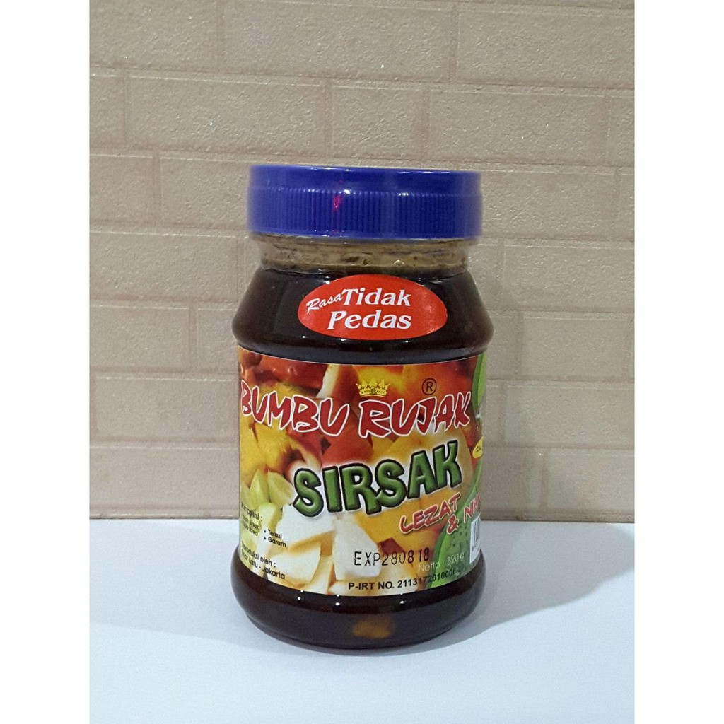 

bumbu rujak buah sirsak khas binjai rasa tidak pedas tanpa terasi ( vegetarian )