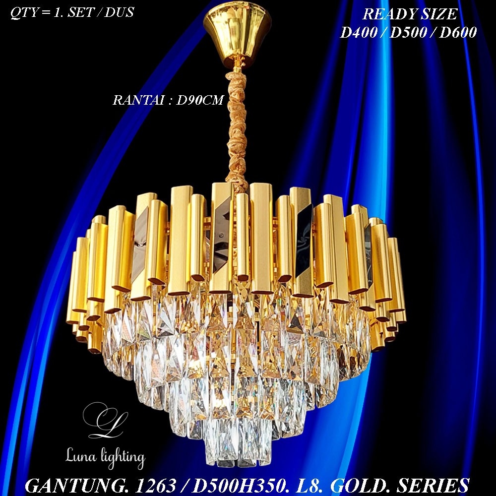 Lampu Gantung Kristal Ruang Tamu 1263 Chandelier