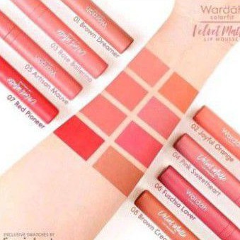 Wardah Velvet Matte lip Mousse