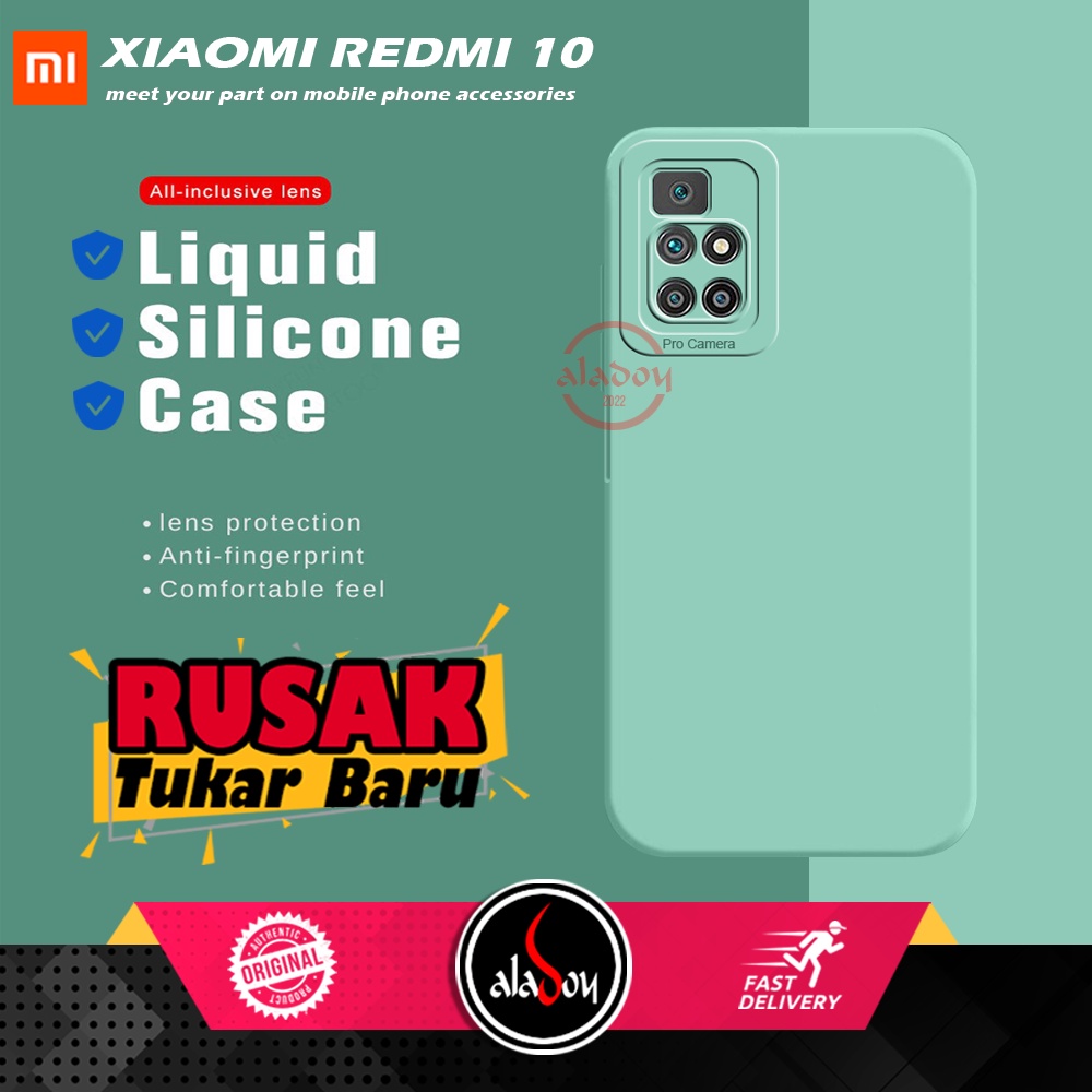 Case Xiaomi Redmi 10 Soft Case Liquid Silicone Pro Camera Premium Casing