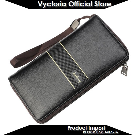 (COD) VYCTORIA VOS6088 Dompet Panjang Pria Baellerry Terbaru Man Wallet Import Promo JTF6088 CR7604 6088 7604