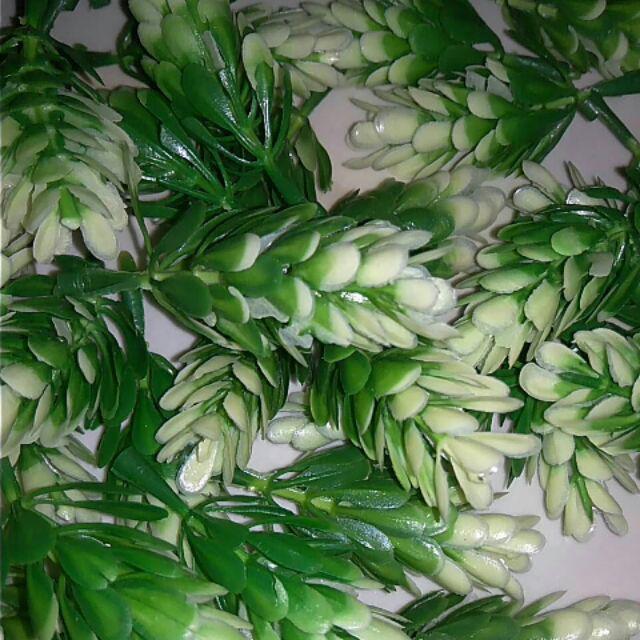 BI22 Bunga Pinus bunga plastik bunga artificial bahan mahar ringbox rustik-putih