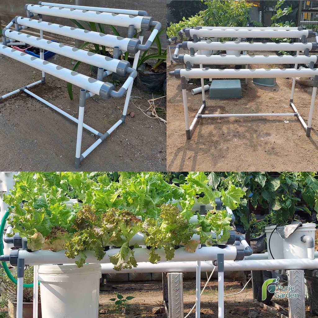 Paket Instalasi Modul Hidroponik DFT 36 Lubang Purie Garden PG SBY