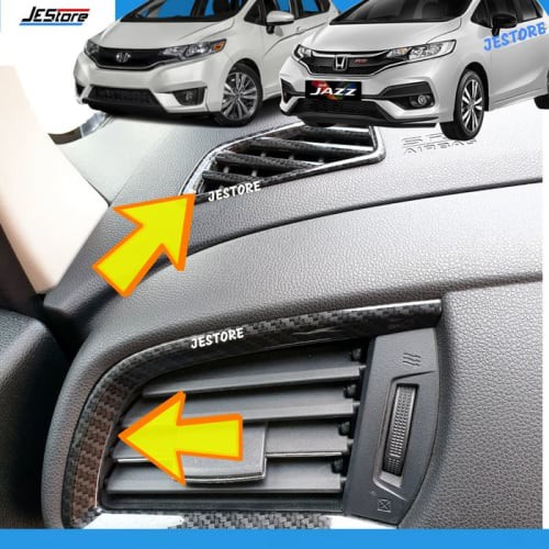 [Eksterior Mobil] JAZZ AIRCON COVER FRONT SECTION HONDA JAZZ GK5 COVER CARBON AIRCON GK5