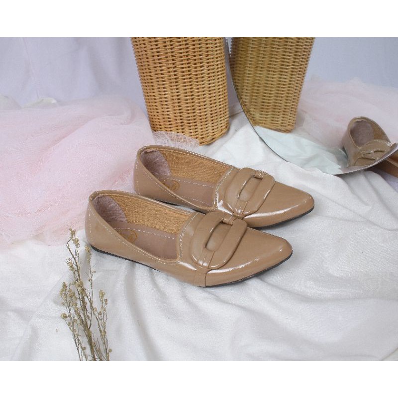 Mym2m Dilian Sepatu Flat Wanita Balet Flatshoes Sol karet