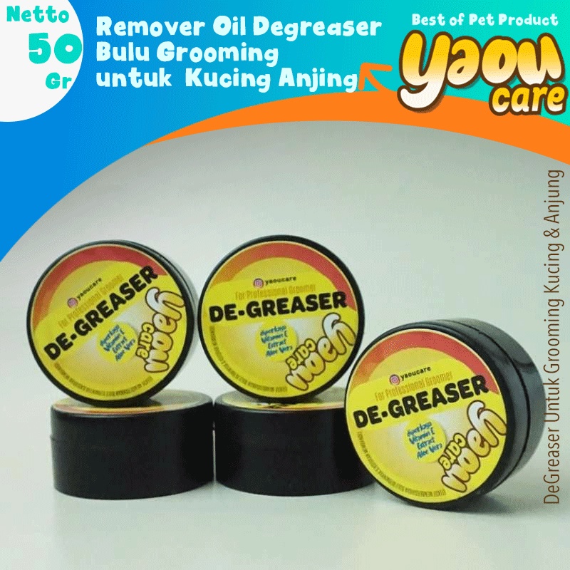 YAOU Degreaser bukan Groom Degreaser untuk Kucing Anjing Grooming 50gr