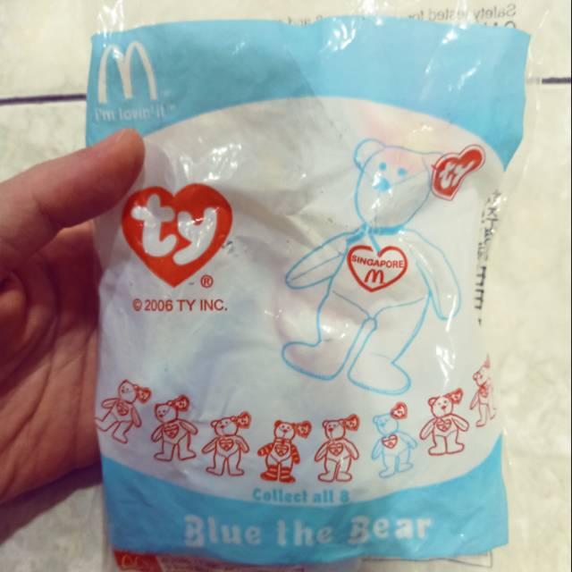 McD Happy Meal Ty Bears # Blue The Bears