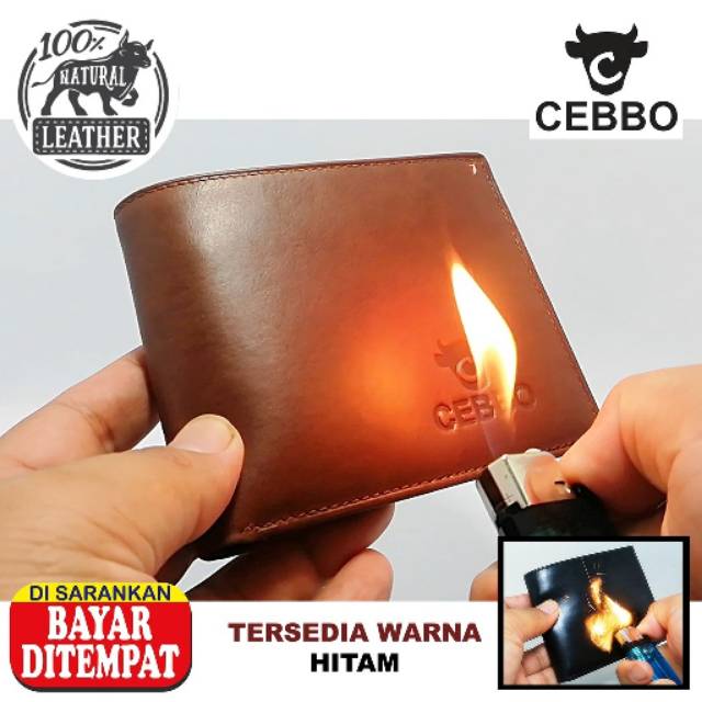 Dompet Pria Kulit Asli TAHAN API 100% Kulit Bukan Sintetis Jahitan Rapi Dan Bisa COD/BAYAR DI TEMPAT