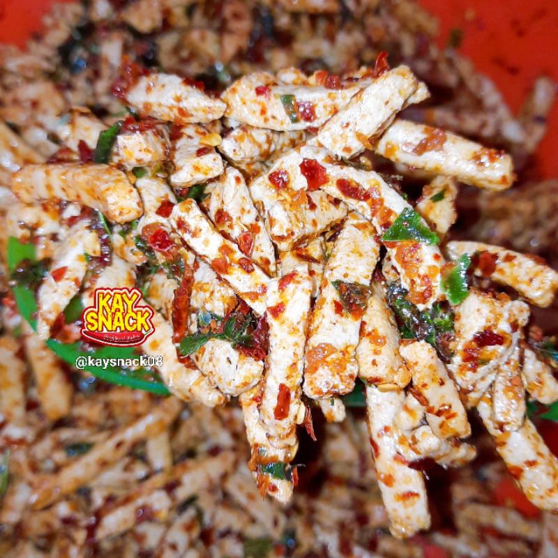 

Basreng Daun Jeruk Pedas 1kg 500gram 250gr
