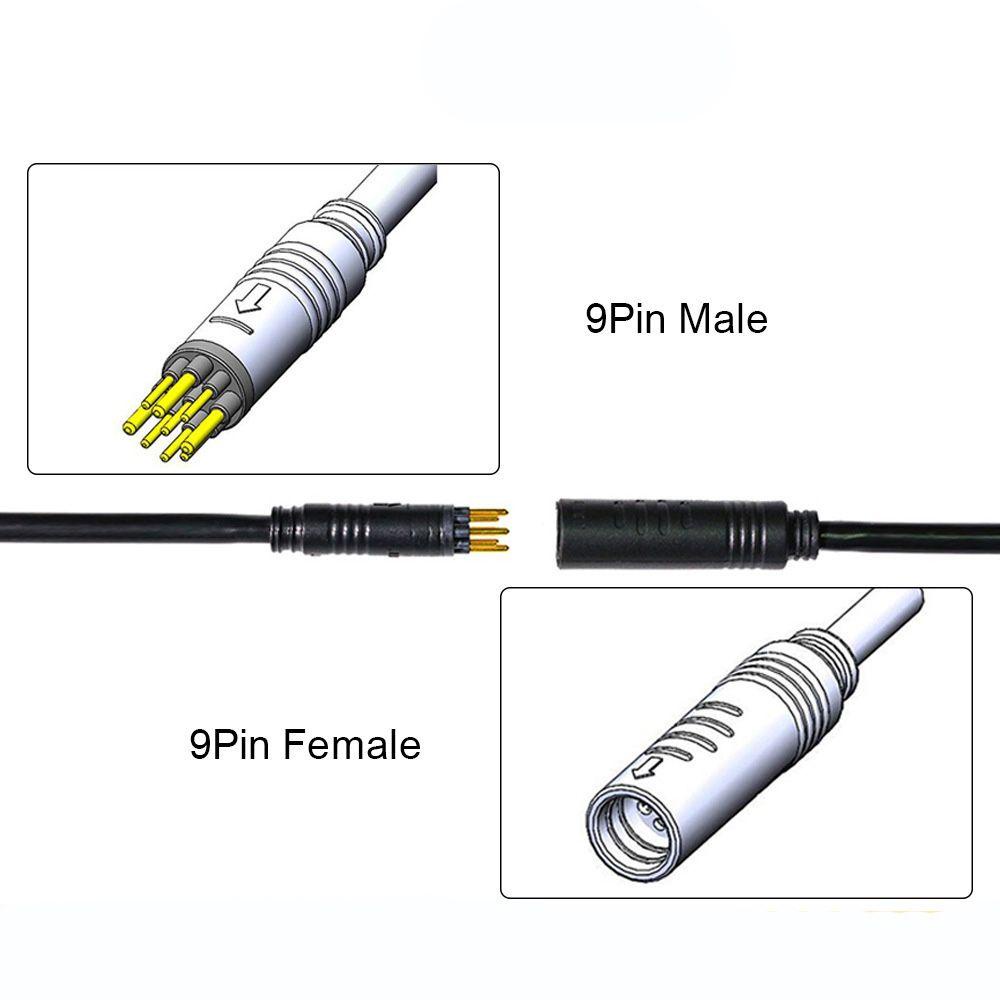 R-FLOWER Kabel Adaptor Motor E-Bike Waterproof Konektor Diagram Extension Wire Hall Sensor