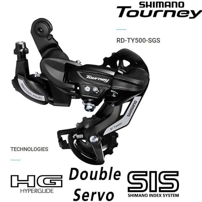 Shimano Tourney RD TY500 Rear Derailleur 6-7 Speed Long Cage
