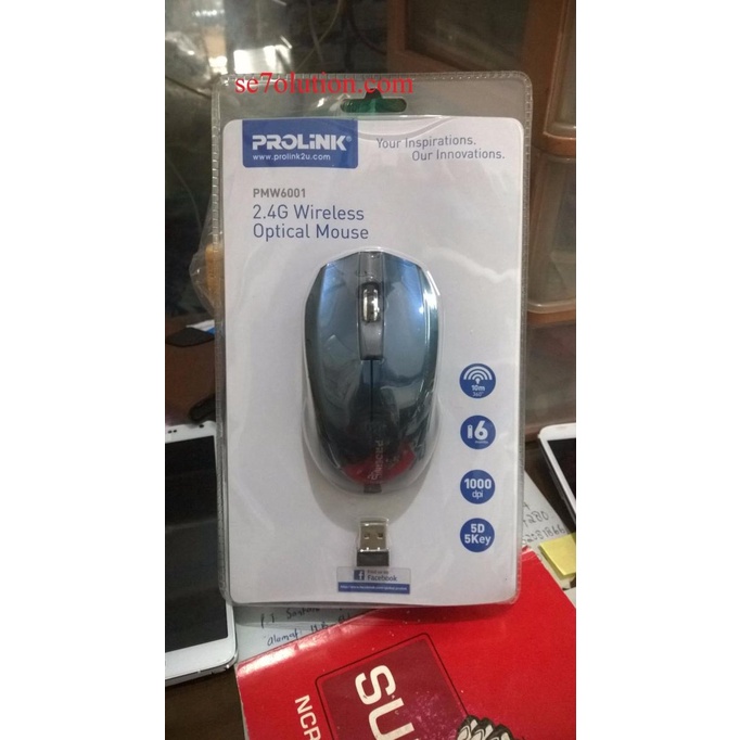 Mouse Prolink Wireless 2.4G Wireless Optical Mouse PMW6001