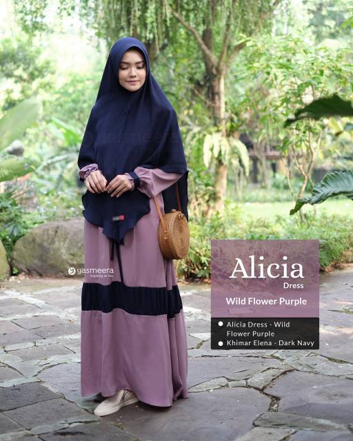 GAMIS ALICIA PURPLE ||  YASMEERA