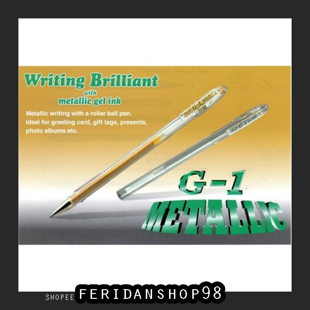 

FR19 PULPEN PILOT G-1 GOLD BEST & SILVER PULPEN WARNA EMAS DAN PERAK - PERAK BY FERIDANSHOP98