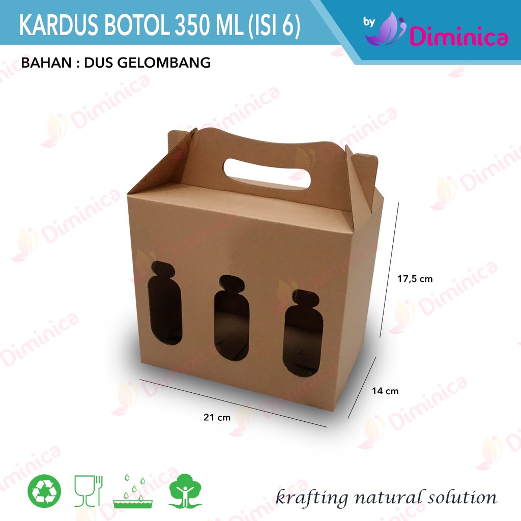 

Kardus Botol 350ml isi 6btl/Box Hampers Botol 350ml isi 6btl