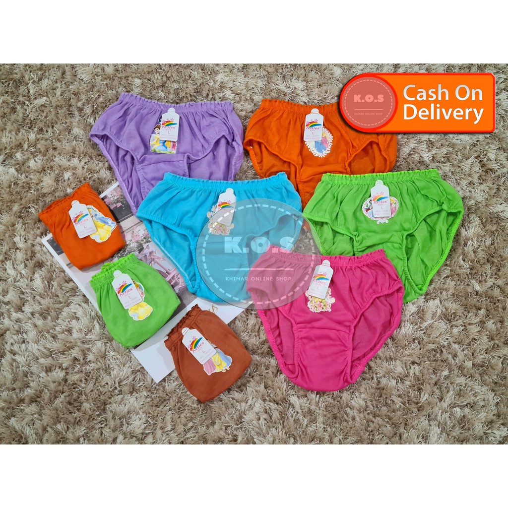 Celana dalam anak perempuan karet kerut size s,m dan l
