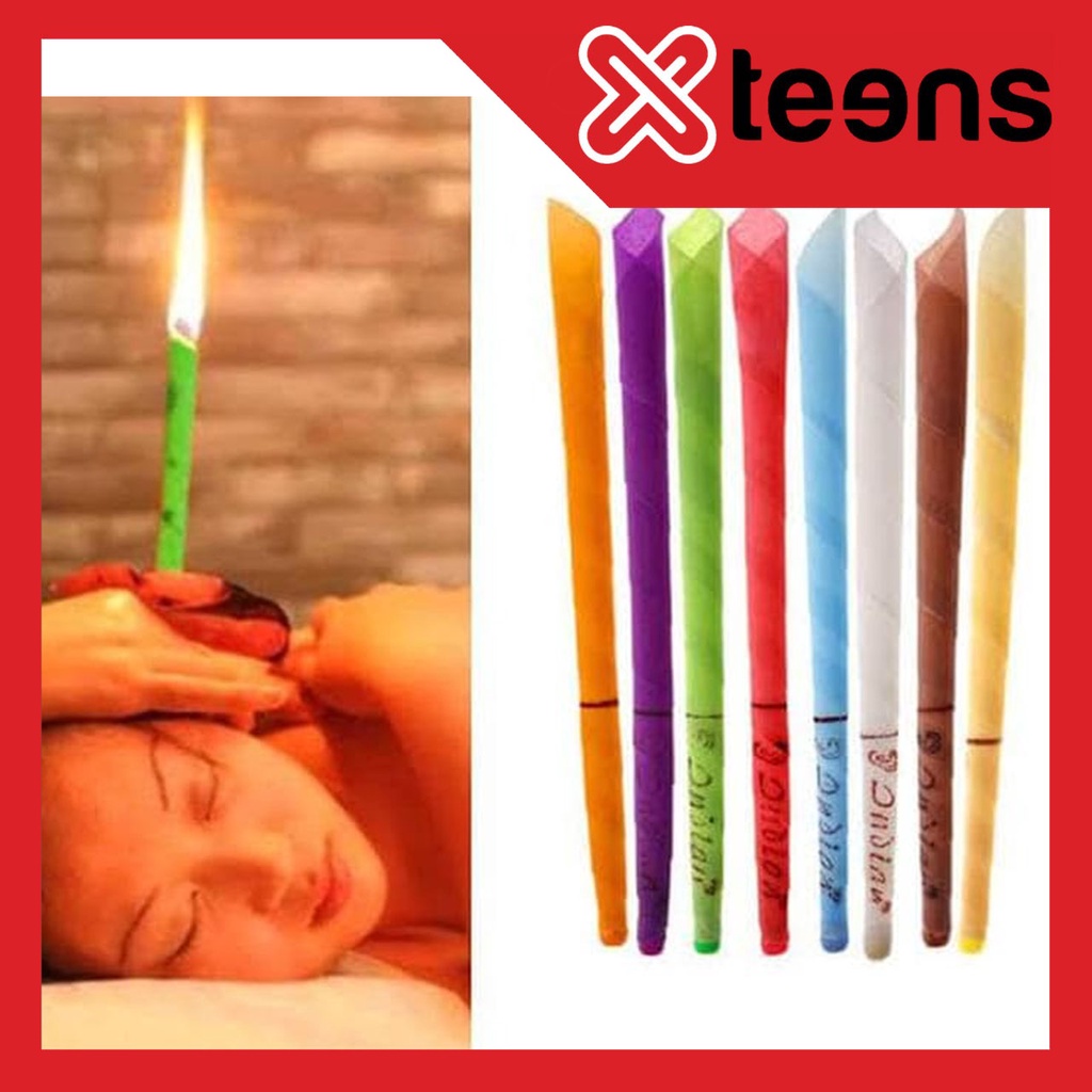 Lilin Terapi Telinga Kuping Ear Candle Pembersih Telinga Lilin Aroma Terapi Terompet Isi 2