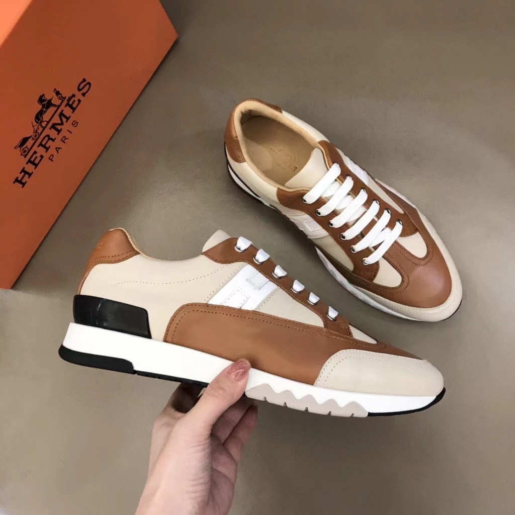 sepatu her'me pria sneaker type 2022lv shoes men run away mirror p1shoes