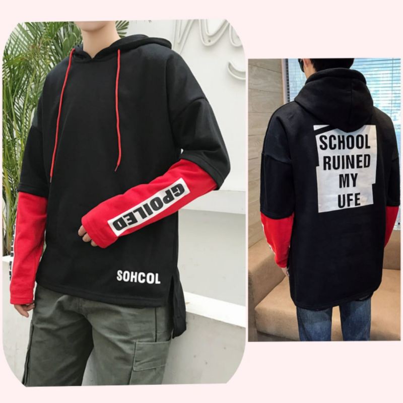 SWEATER PRIA SCHOOL /JAKET HODDIE COWOK /PAKAIAN PRIA TERBARU