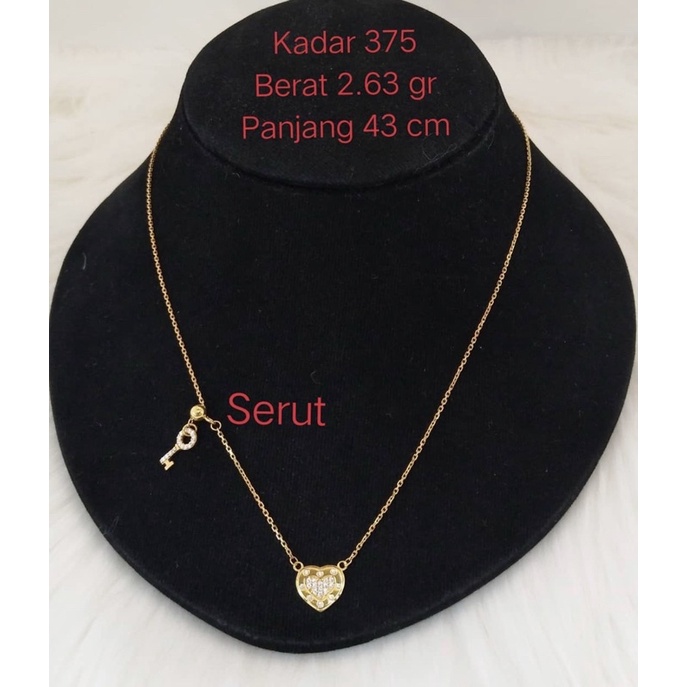 Kalung wanita fashion variasi love kadar 375