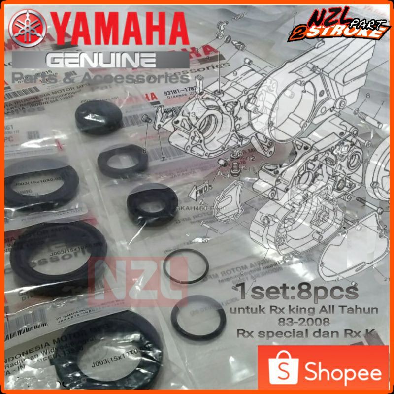 seal sil set mesin komplit lengkap rx king original NZL PART