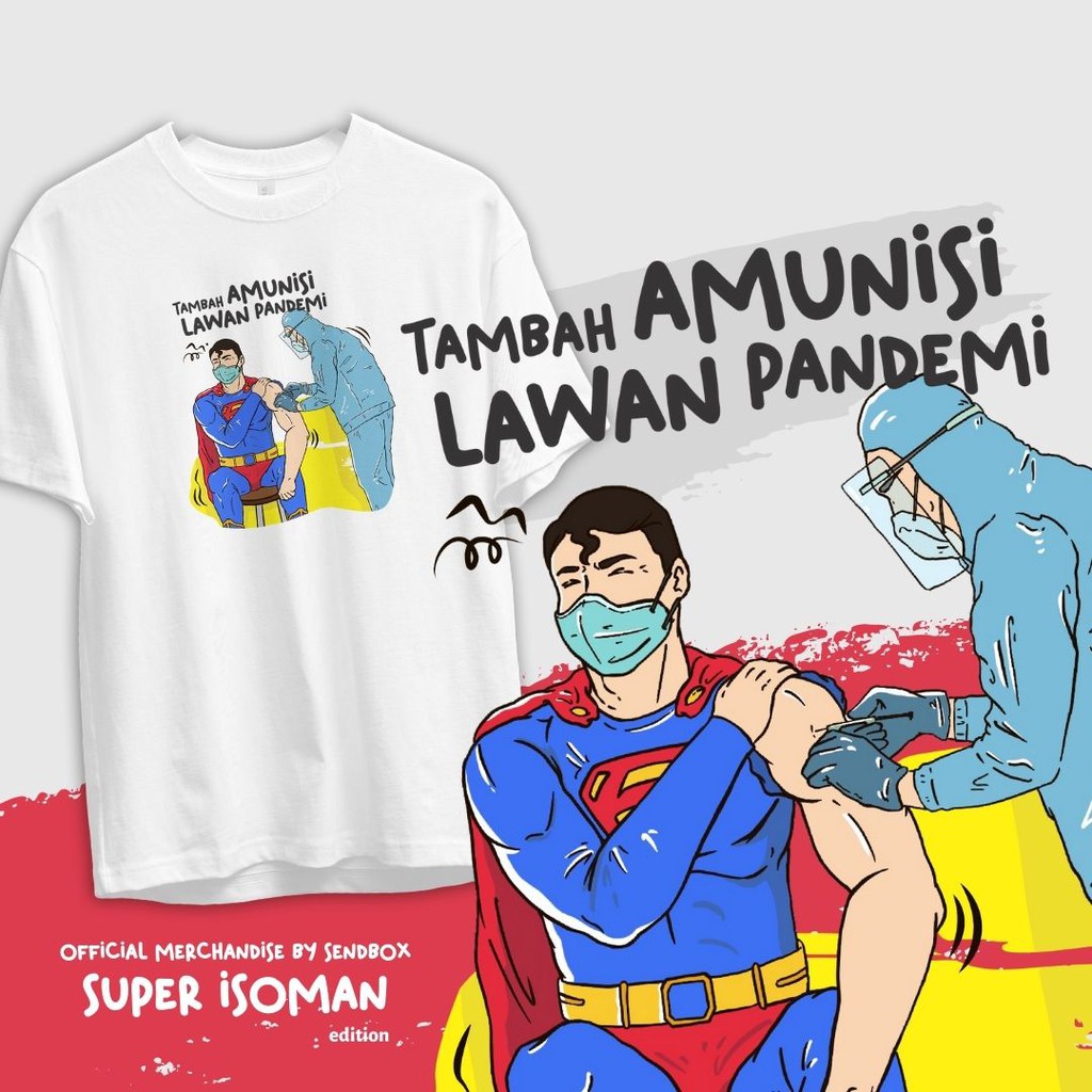  Kaos  Superman Pandemi Kaos  Lucu Kaos  Unik  Cotton 