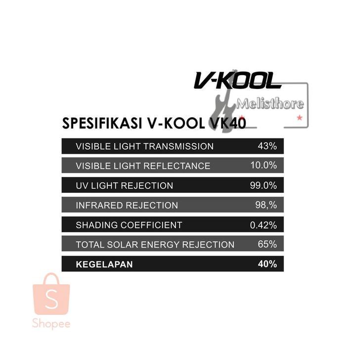 KACA FILM MOBIL KCM2F1280 FULL VKOOL VK40+X05+X05 HONDA CRV